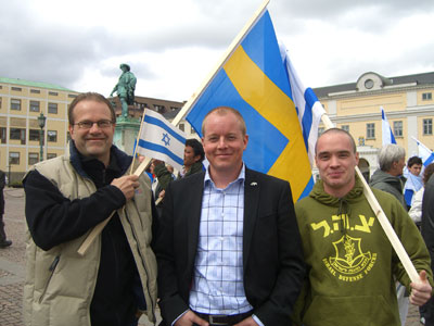 Megamanifestazione pro-Israele in Svezia