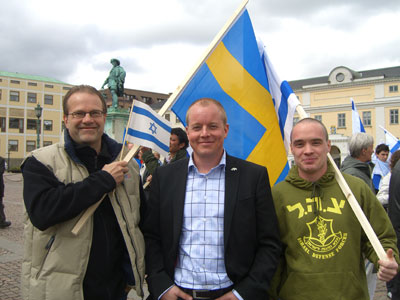 Megamanifestazione pro-Israele in Svezia