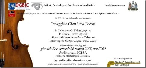 Musica dimenticata Progetto PRIMUS