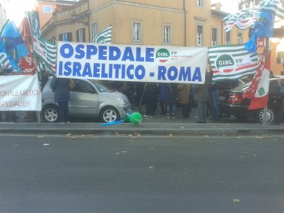 Tempi cupi per l'Ospedale israelitico di Roma